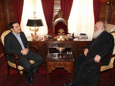 Στον Αρχιεπίσκοπο στις 14.30 ο Αλέξης Τσίπρας Στον Αρχιεπίσκοπο στις 14.30 ο Αλέξης Τσίπρας